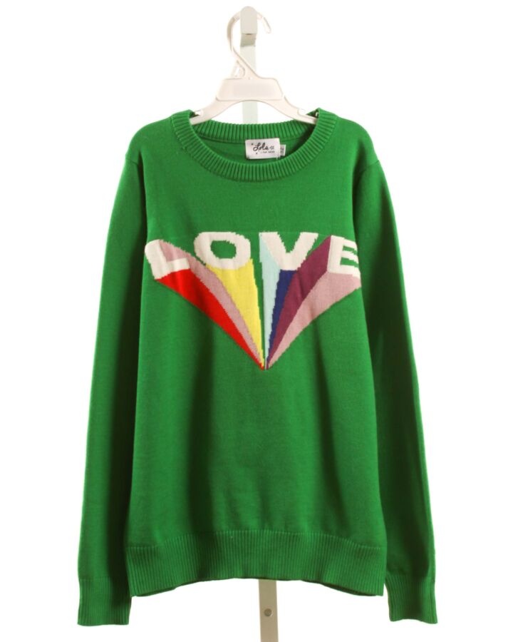 LOLA + THE BOYS  GREEN    SWEATER