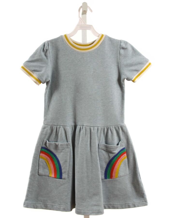MINI BODEN  LT BLUE   APPLIQUED KNIT DRESS