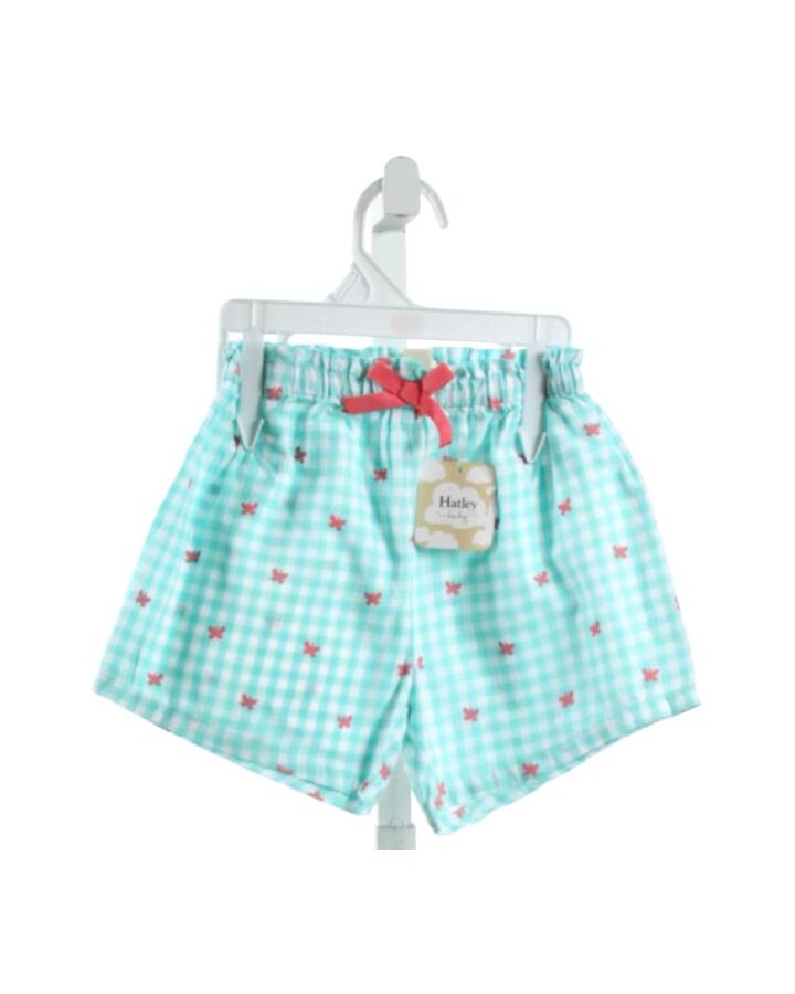 HATLEY  AQUA  GINGHAM  SHORTS