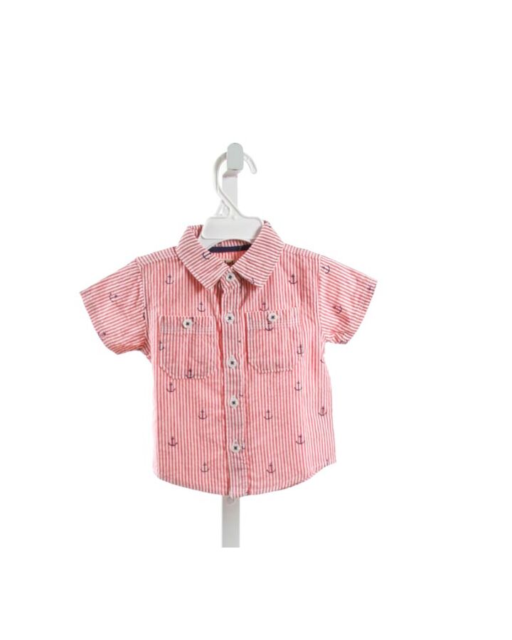 HATLEY  RED  STRIPED  CLOTH SS SHIRT