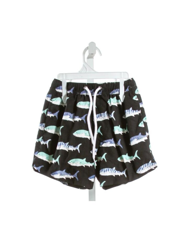 SNAPPER ROCK  BLACK  PRINT  SWIM TRUNKS