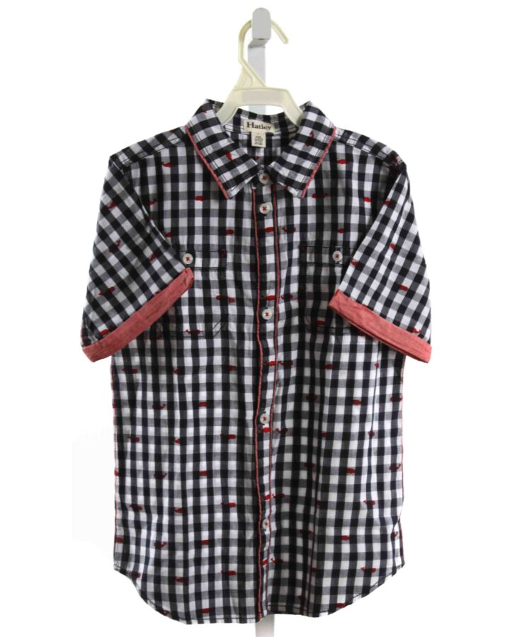 HATLEY  NAVY  GINGHAM  DRESS SHIRT