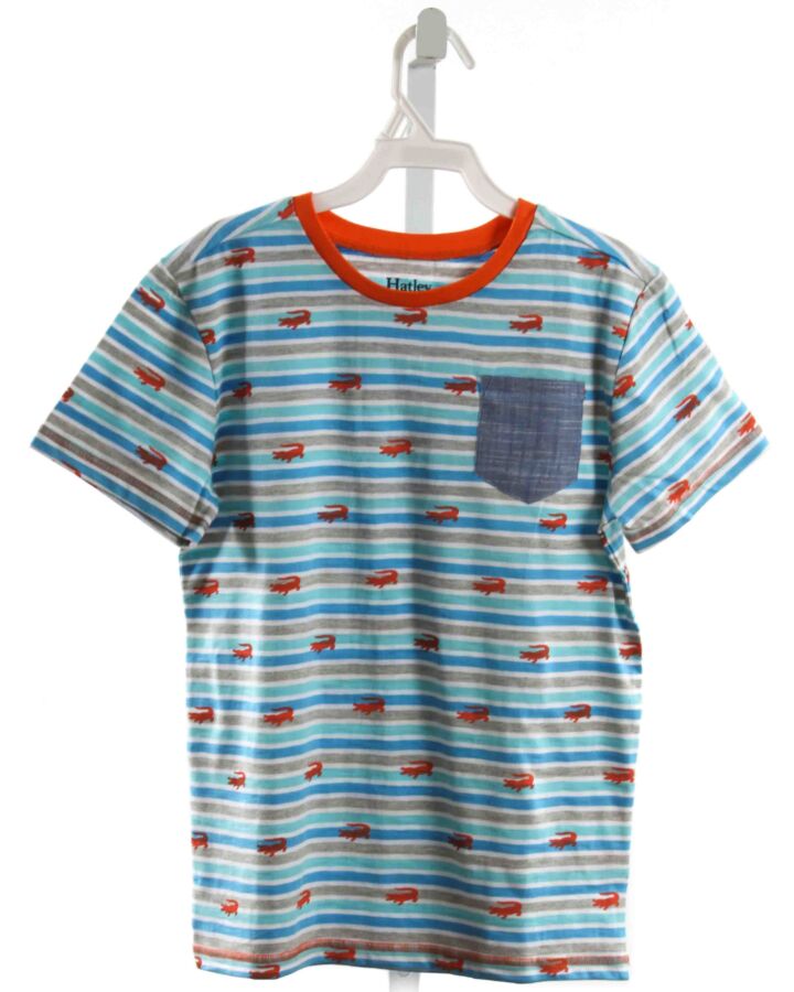 HATLEY  BLUE  STRIPED  KNIT SS SHIRT