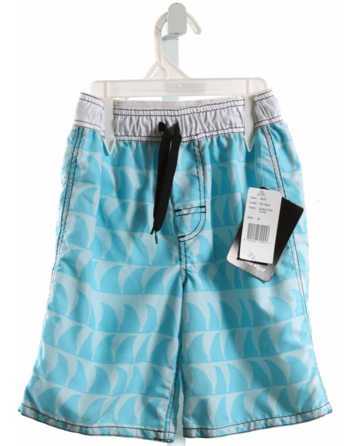 WES AND WILLY  AQUA    SWIM TRUNKS