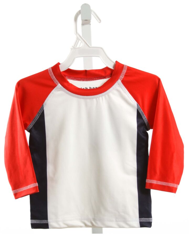 BABY STEPS AND MISH KIDS  RED    RASH GUARD