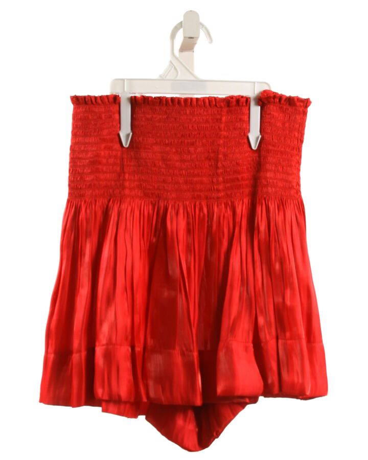 KOCH  RED   SMOCKED SHORTS