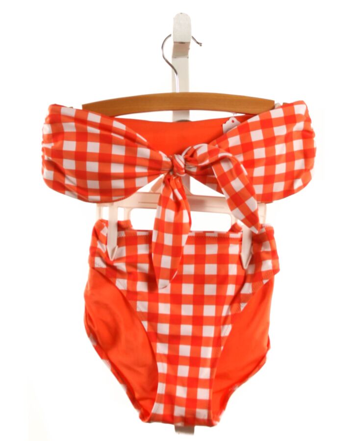 AERIE  RED  GINGHAM  2-PIECE SWIMSUIT