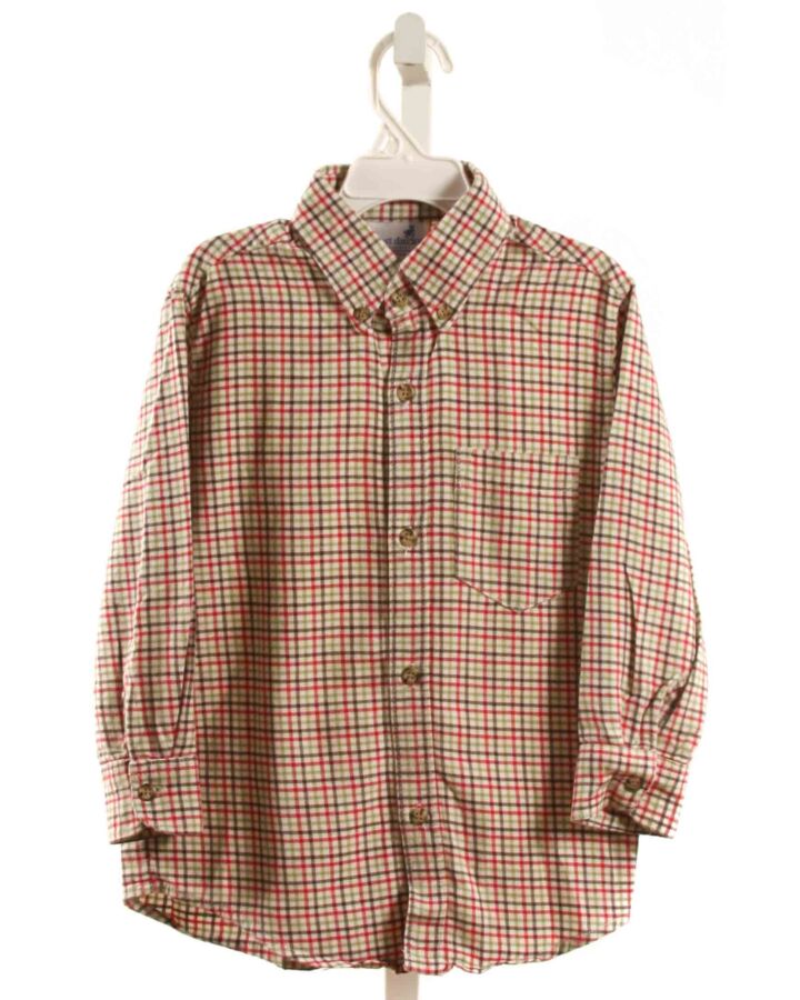 JUST DUCKY  MULTI-COLOR  PLAID  DRESS SHIRT