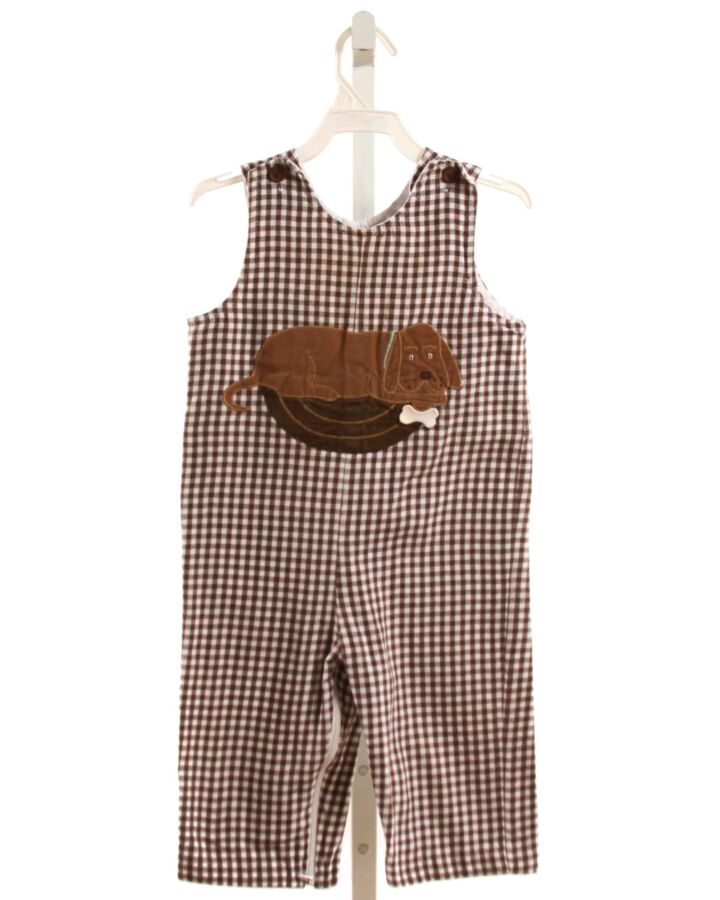 FUNTASIA TOO  BROWN  GINGHAM APPLIQUED LONGALL