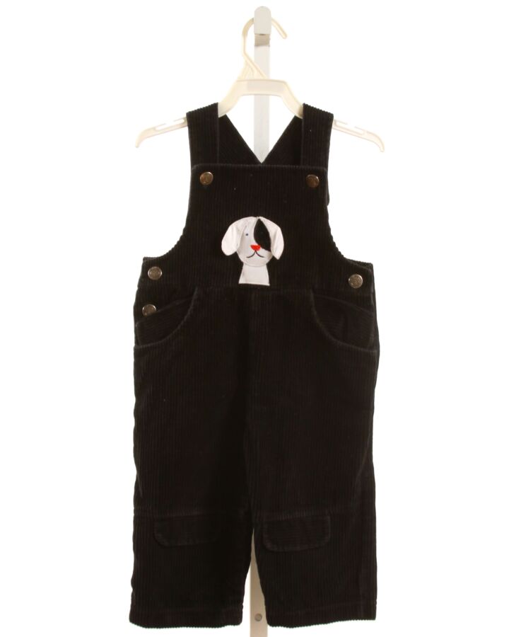 FLORENCE EISEMAN  BLACK CORDUROY  APPLIQUED LONGALL