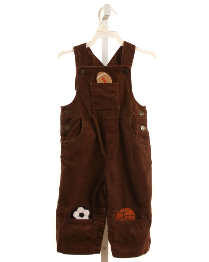 FLORENCE EISEMAN  BROWN CORDUROY  APPLIQUED LONGALL