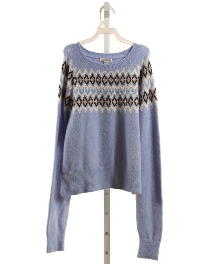 CREWCUTS  LT BLUE    SWEATER WITH SEQUINS