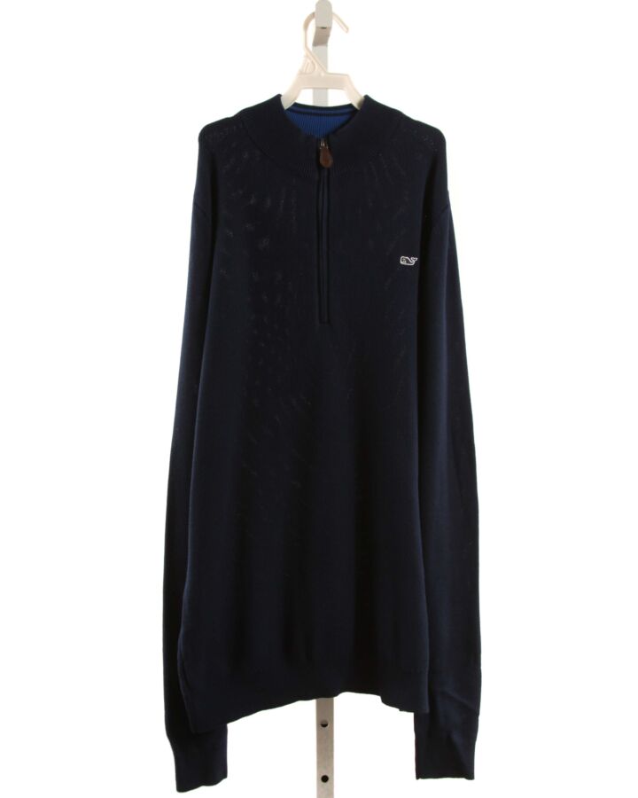 VINEYARD VINES  NAVY PIQUE   PULLOVER