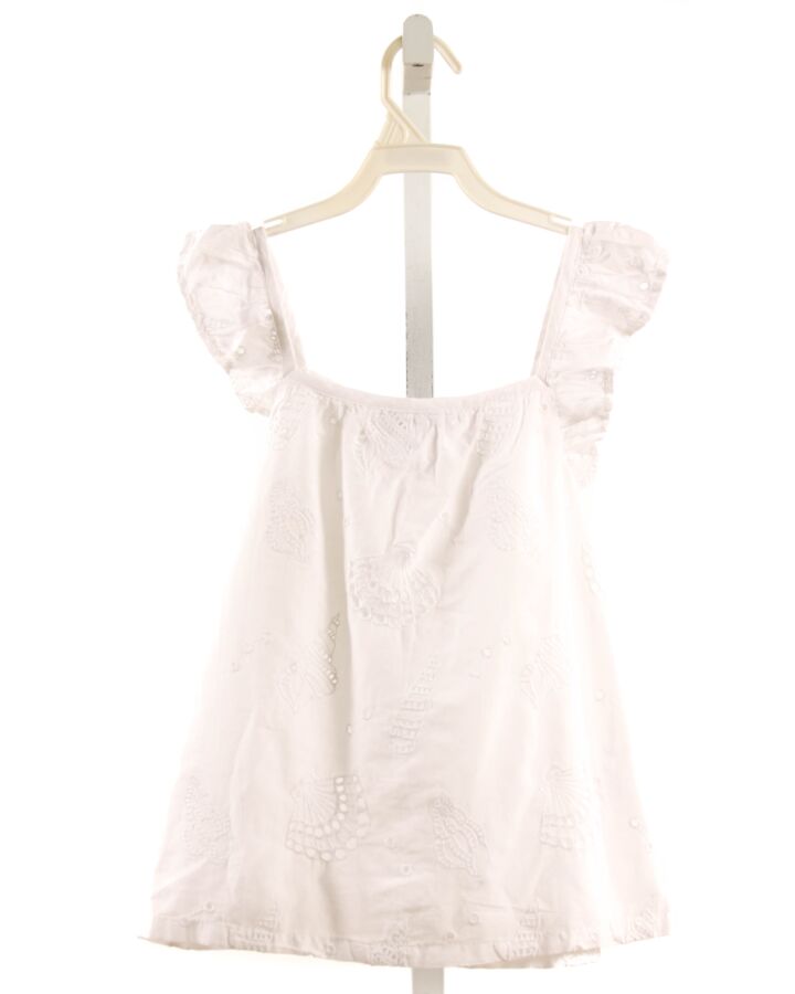 VINEYARD VINES  WHITE EYELET   SLEEVELESS SHIRT