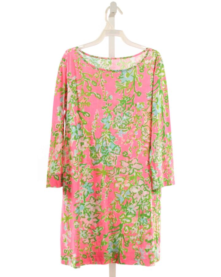 LILLY PULITZER  HOT PINK KNIT FLORAL  DRESS