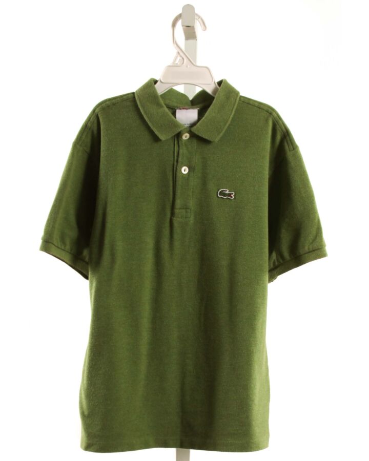 LACOSTE  GREEN    KNIT SS SHIRT