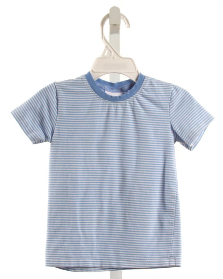 STITCHY FISH  LT BLUE  STRIPED  KNIT SS SHIRT