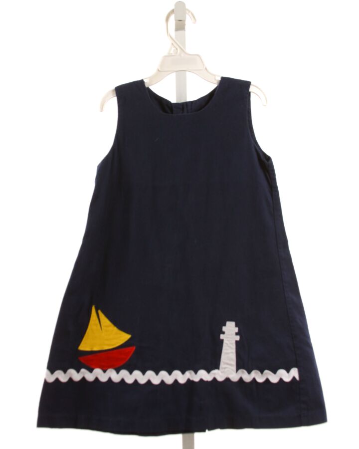 DONDOLO  NAVY   APPLIQUED DRESS