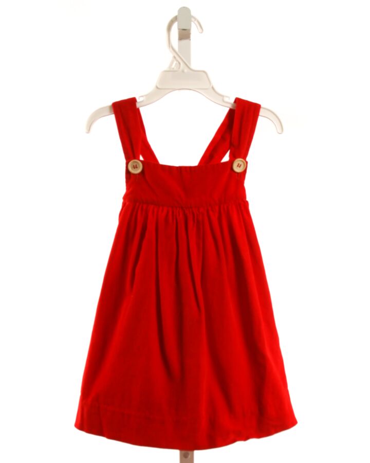 SHRIMP & GRITS  RED CORDUROY   DRESS