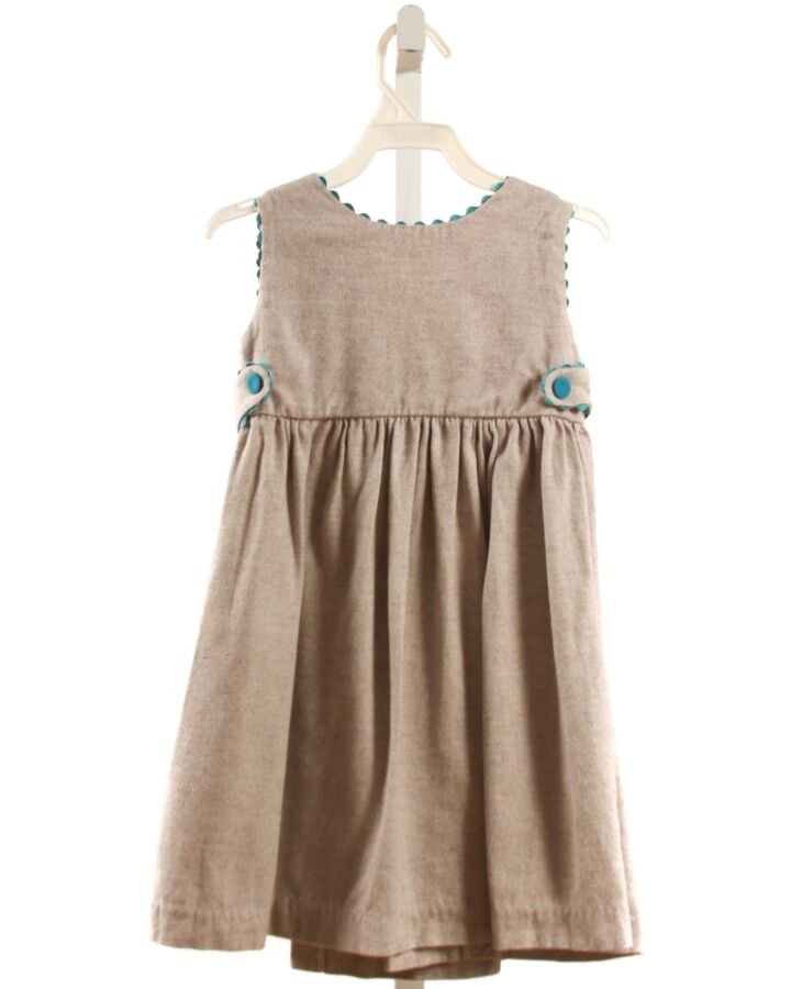 BELLA BLISS  GRAY    DRESS WITH RIC RAC