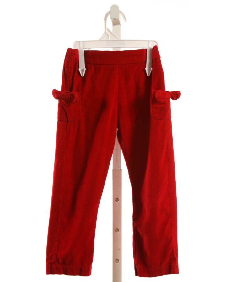 BELLA BLISS  RED CORDUROY   PANTS
