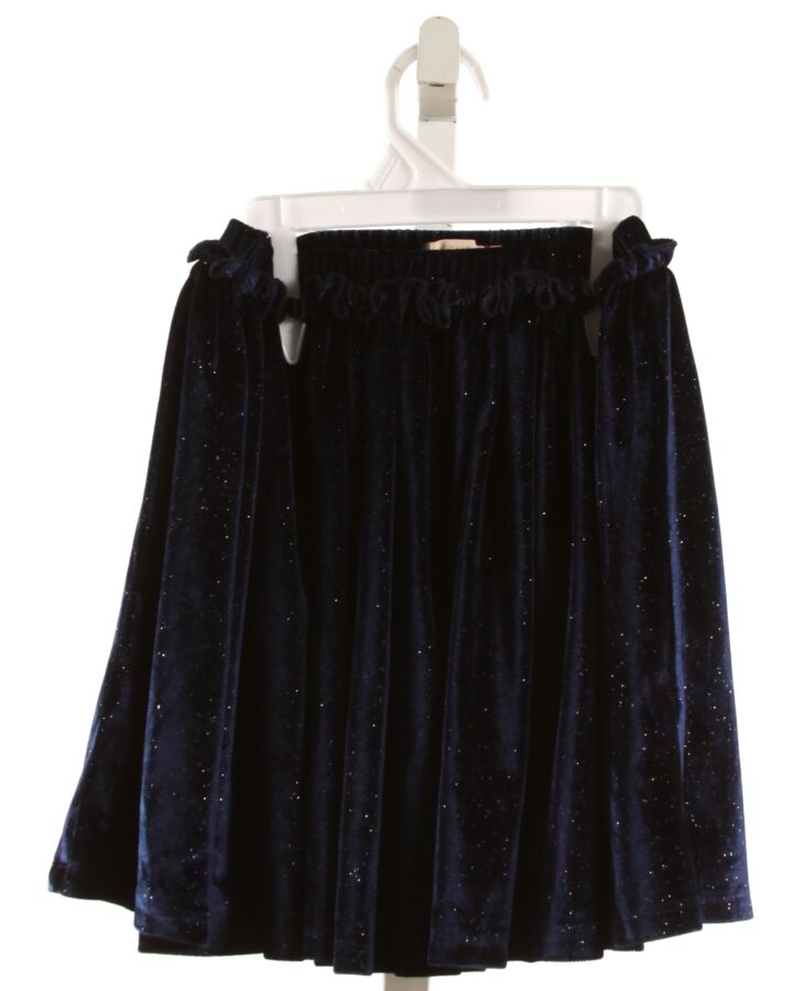 PINK CHICKEN  NAVY VELVET   SKIRT