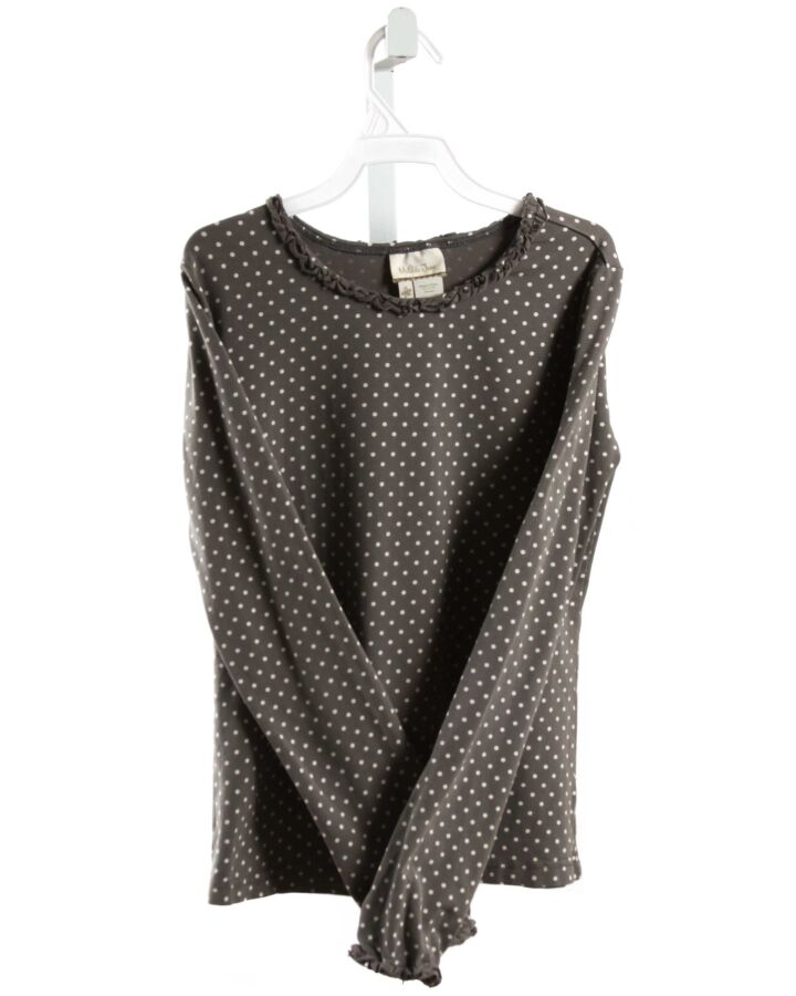 MATILDA JANE  GRAY  POLKA DOT  KNIT LS SHIRT