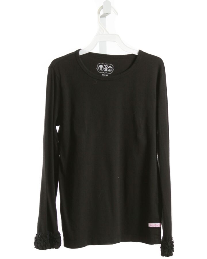 RUFFLE BUTTS  BLACK    KNIT LS SHIRT