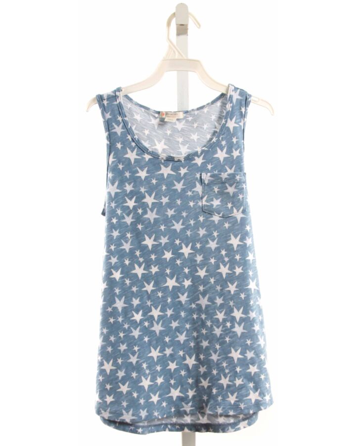 CREWCUTS  BLUE   PRINTED DESIGN KNIT TANK