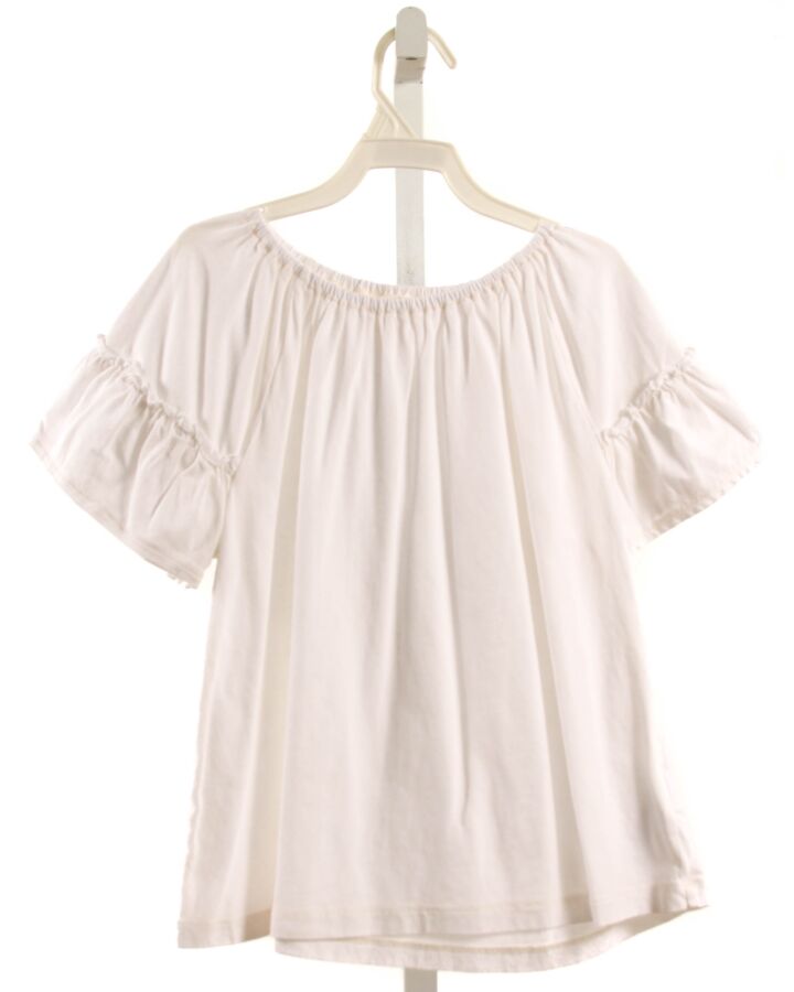 CREWCUTS  WHITE  FLORAL  KNIT SS SHIRT