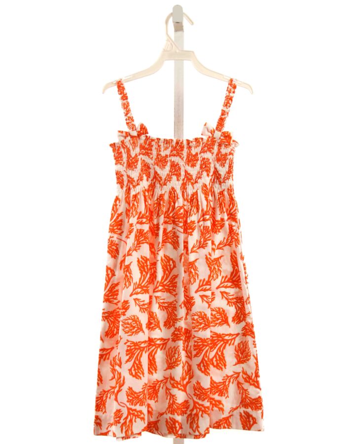 RACHEL RILEY  ORANGE   SMOCKED DRESS