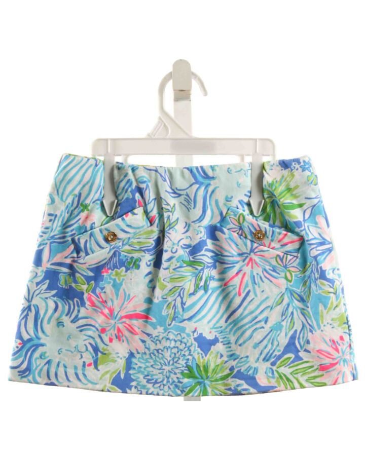 LILLY PULITZER  AQUA KNIT FLORAL  SKORT