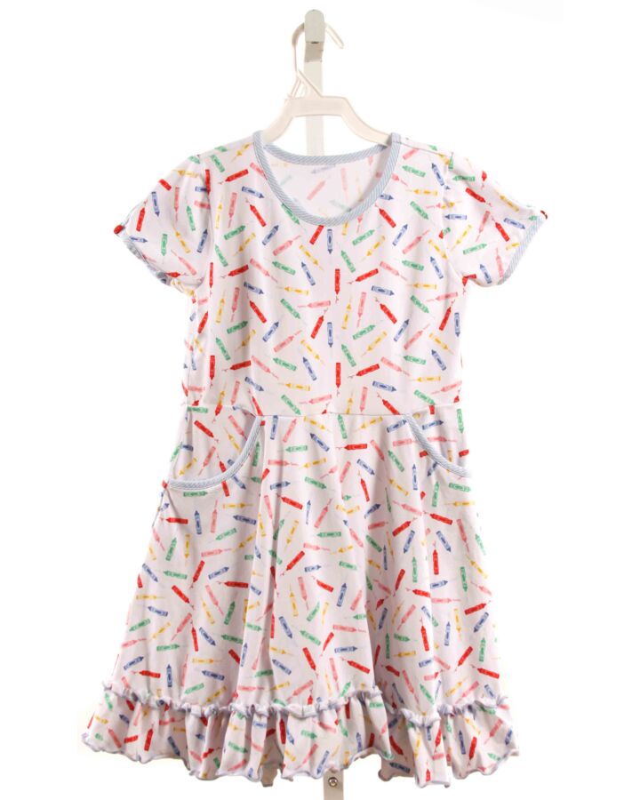 SERENDIPITY  WHITE  PRINT  KNIT DRESS