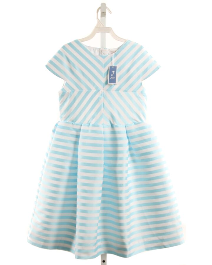 JACADI  AQUA  STRIPED  PARTY DRESS