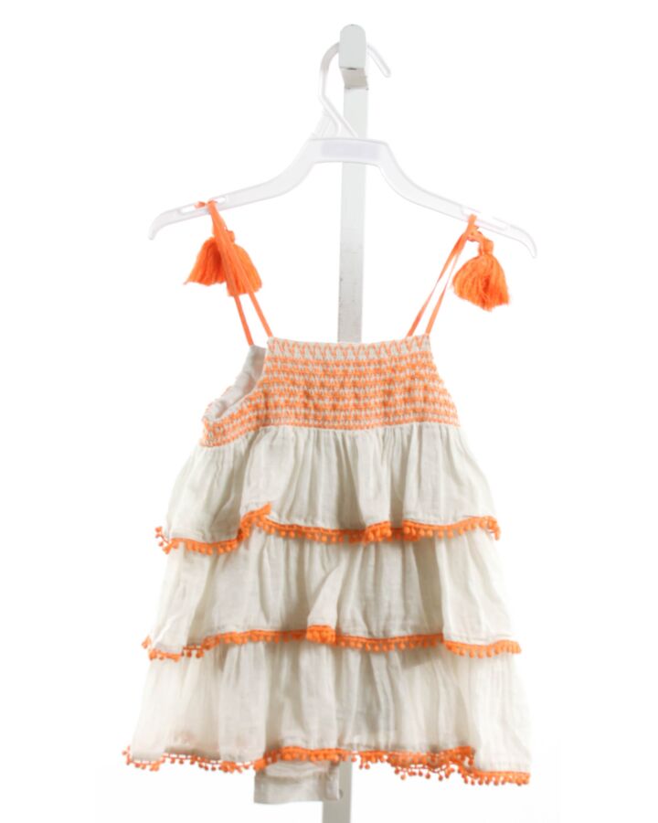 SOPHIE CATALOU  ORANGE   SMOCKED DRESS