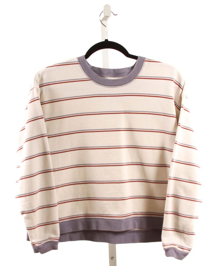 MADEWELL  CREAM  STRIPED  PULLOVER