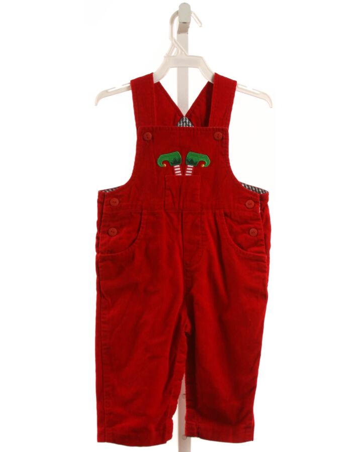 FLORENCE EISEMAN  RED CORDUROY  APPLIQUED LONGALL