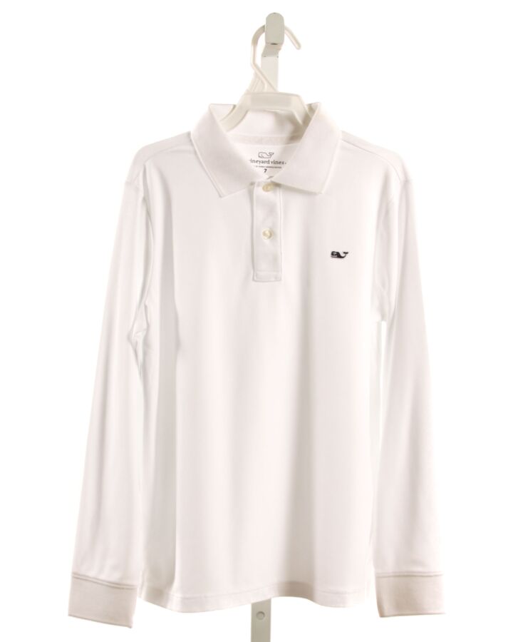 VINEYARD VINES  WHITE    KNIT LS SHIRT