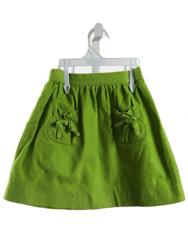 KATE & LIBBY  GREEN CORDUROY   SKIRT