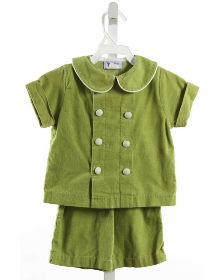 BAILEY BOYS  LIME GREEN CORDUROY   2-PIECE OUTFIT