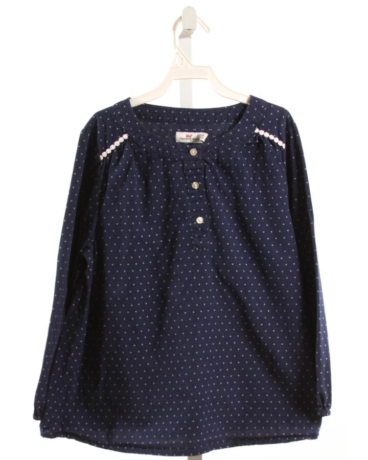 VINEYARD VINES  BLUE  POLKA DOT  SHIRT-LS