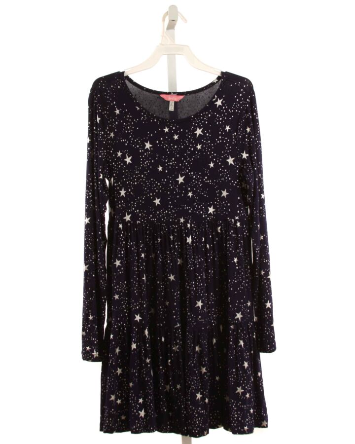 JOULES  BLUE KNIT POLKA DOT PRINTED DESIGN DRESS