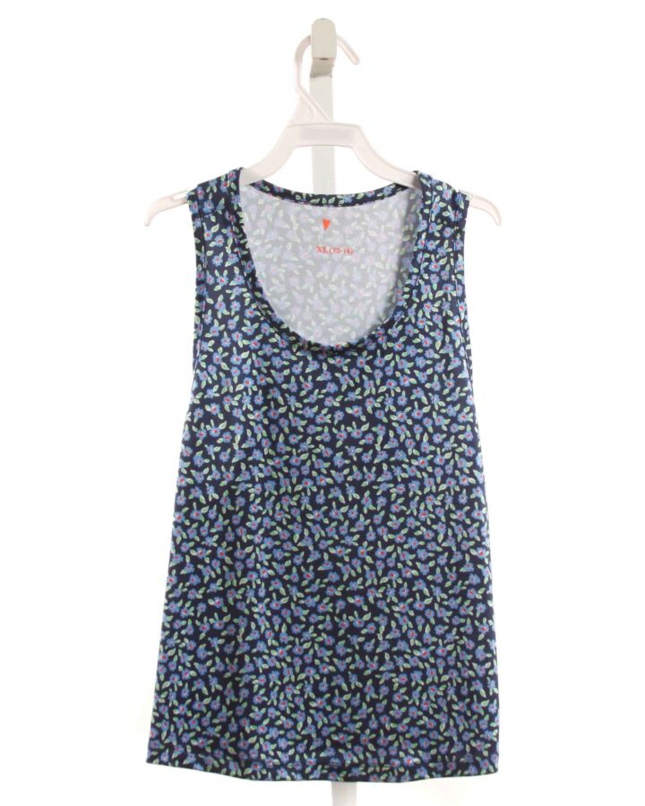 CREWCUTS  BLUE  FLORAL  KNIT TANK