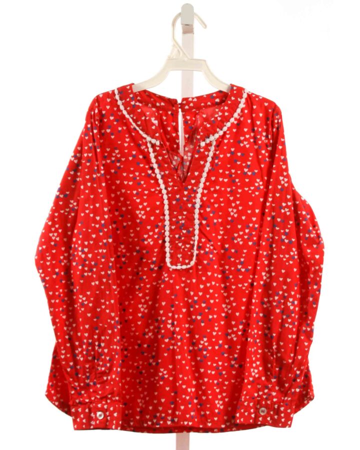 PEGGY GREEN  RED    SHIRT-LS