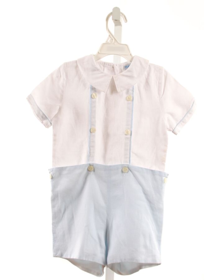 FRANKIE  LT BLUE LINEN   SHORTALL
