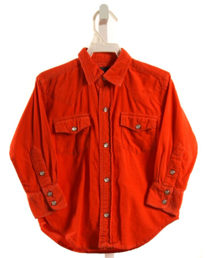 POLO BY RALPH LAUREN  ORANGE CORDUROY   DRESS SHIRT