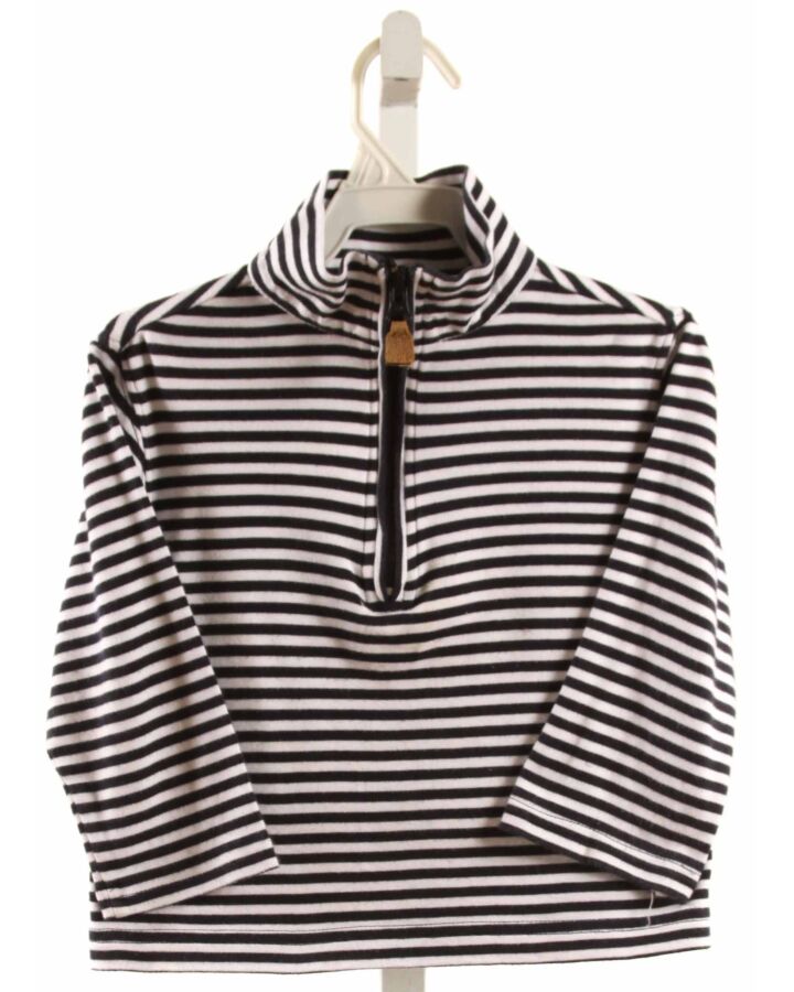 BELLA BLISS  BLUE KNIT STRIPED  PULLOVER