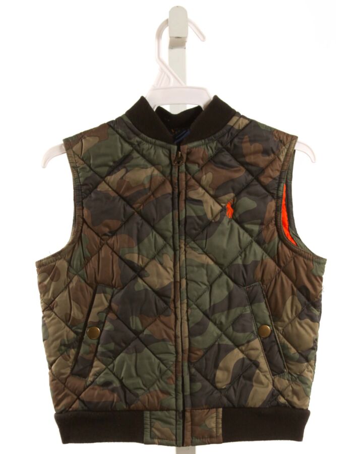 POLO BY RALPH LAUREN  GREEN   PRINTED DESIGN VEST