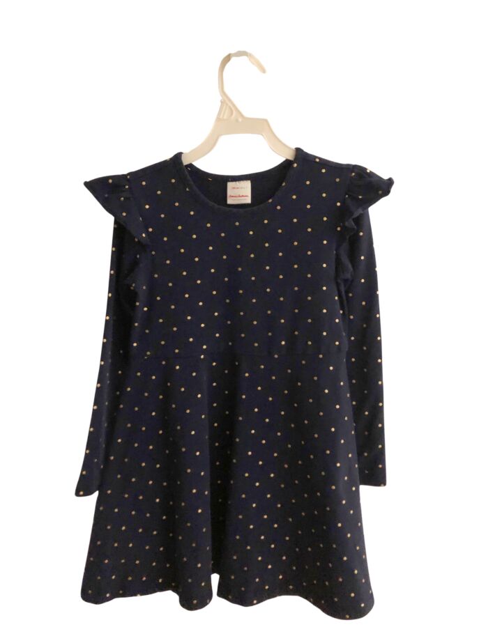 HANNA ANDERSSON  BLUE  POLKA DOT  KNIT DRESS