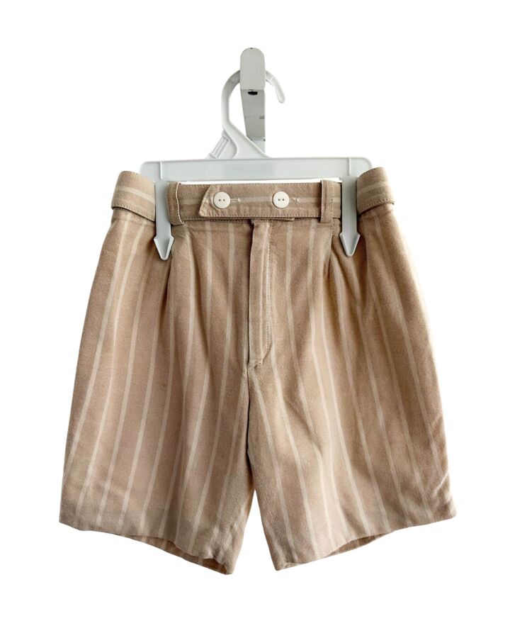 FRANCES WOOD  IVORY  STRIPED  SHORTS